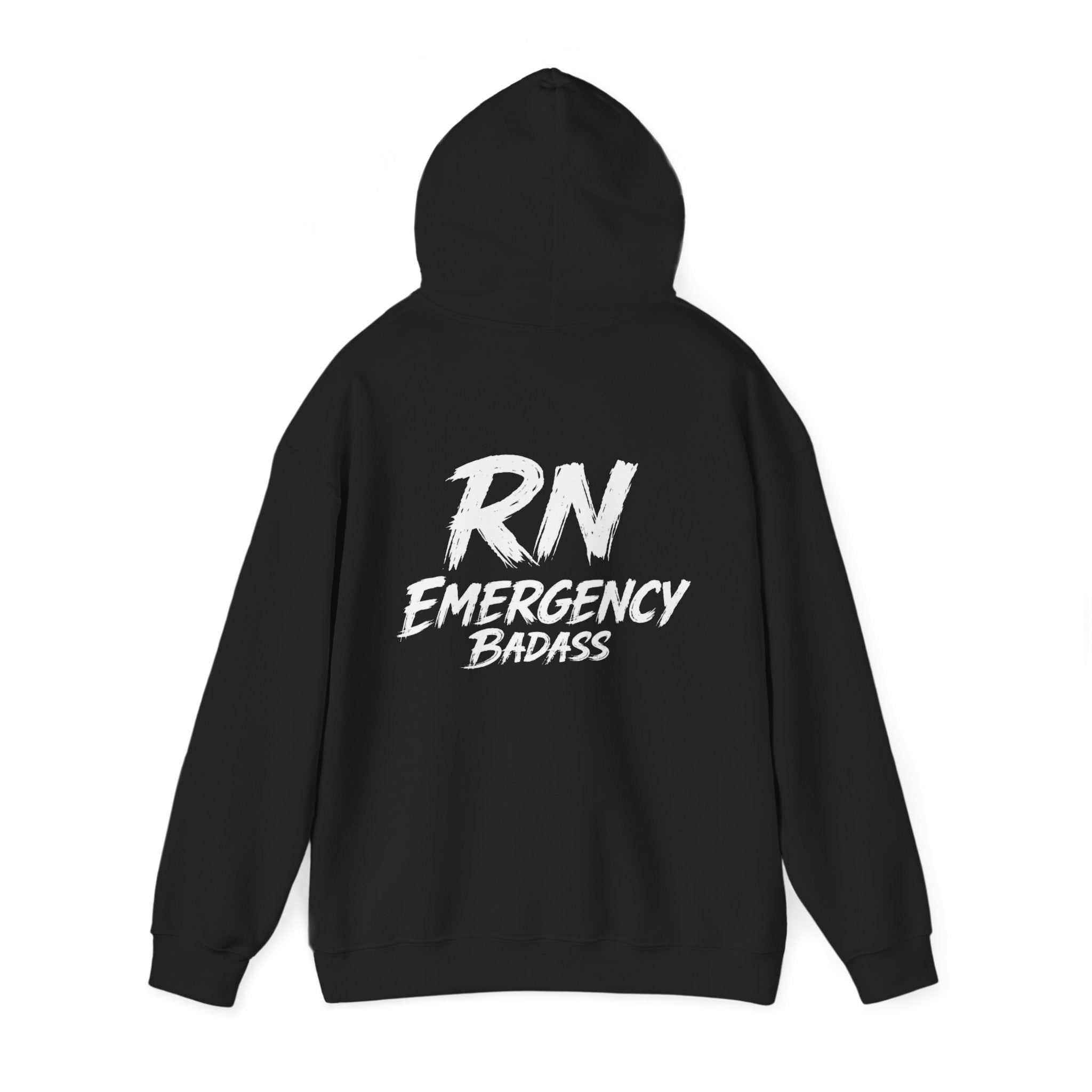 RN Emergency Badass Hoodie – Registered Nurse ER Sweatshirt | Nurse Gift Pullover