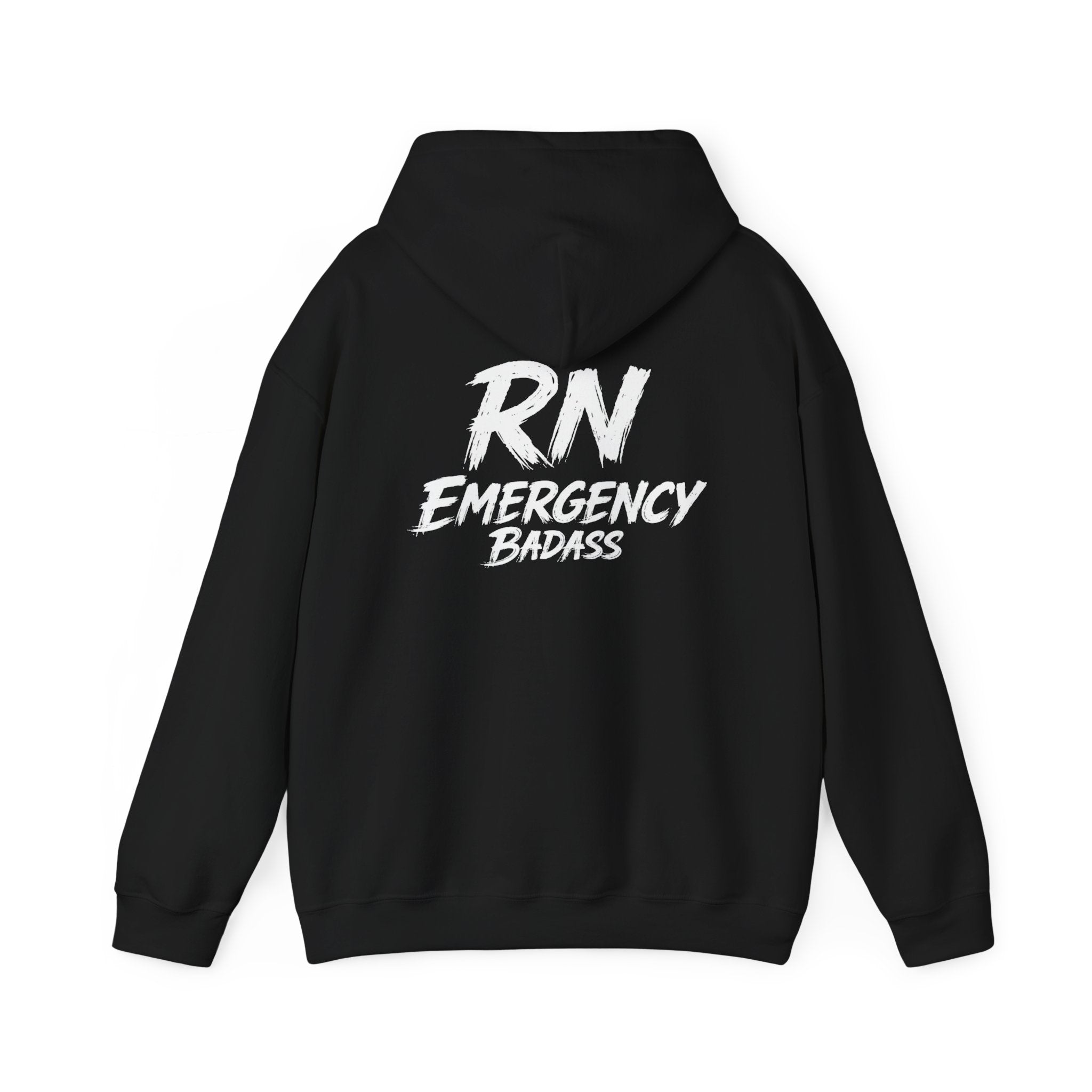 RN Emergency Badass Hoodie – Registered Nurse ER Sweatshirt | Nurse Gift Pullover