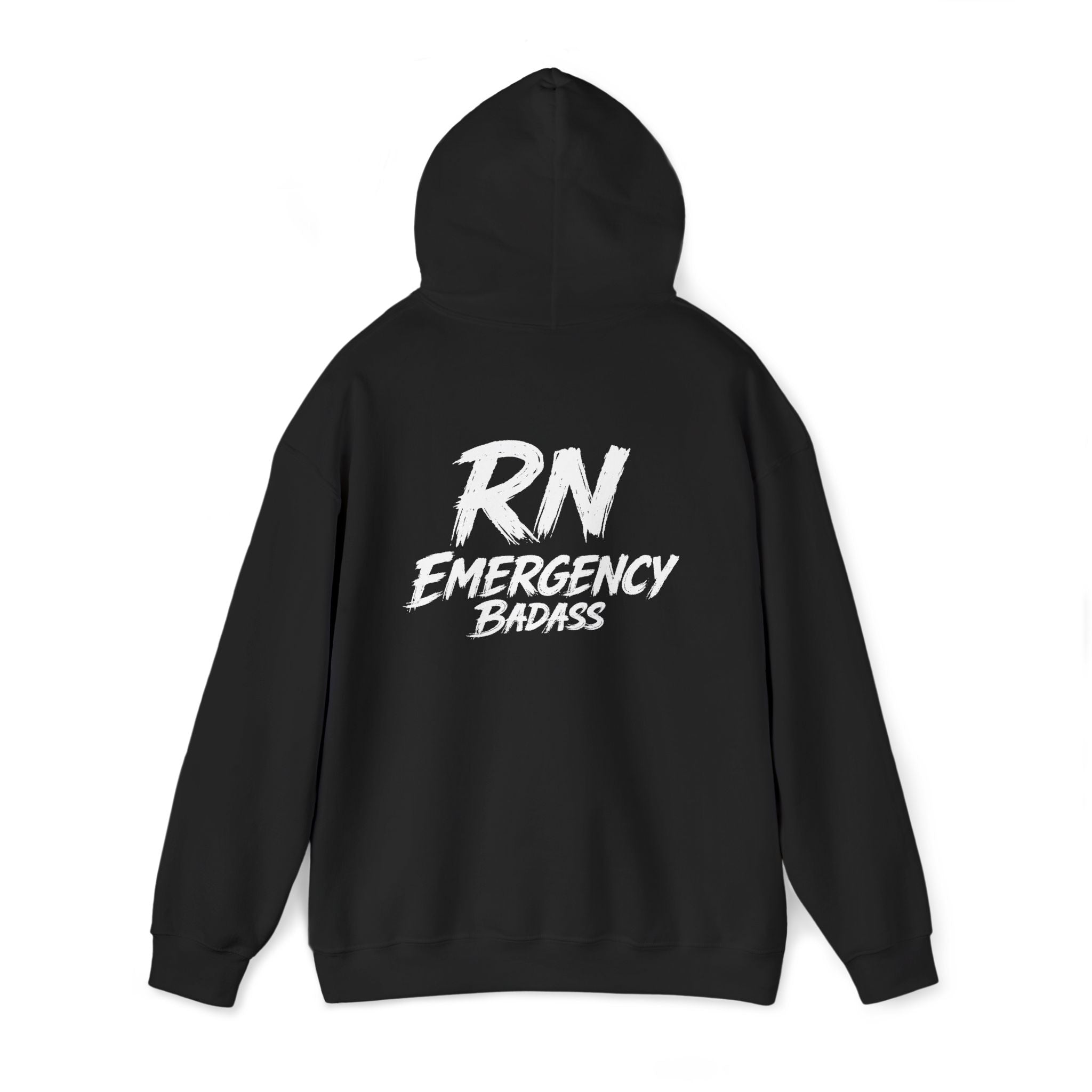RN Emergency Badass Hoodie – Registered Nurse ER Sweatshirt | Nurse Gift Pullover